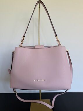 Michael Kors Jet Set East West Shoulder Crossbody Satchel Pink